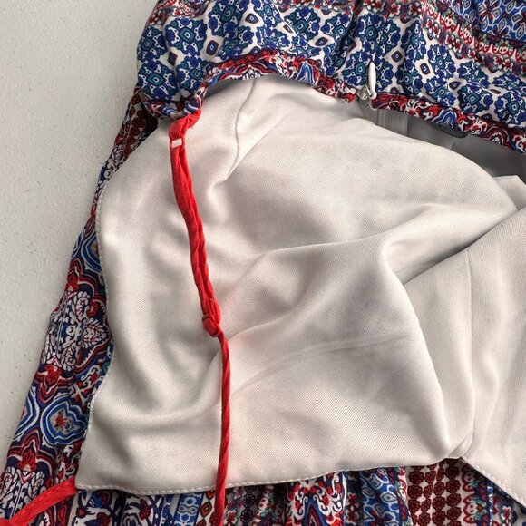 Shinestar Sleeveless Boho Print Jumpsuit Adjustable Straps Size XL Pants Western - Picture 12 of 12